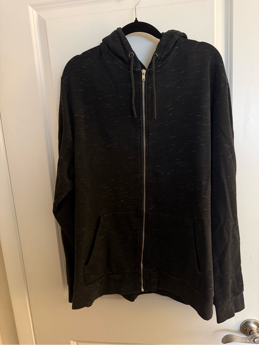 H&M Men’s Full Zip Black Hoodie 2XL
